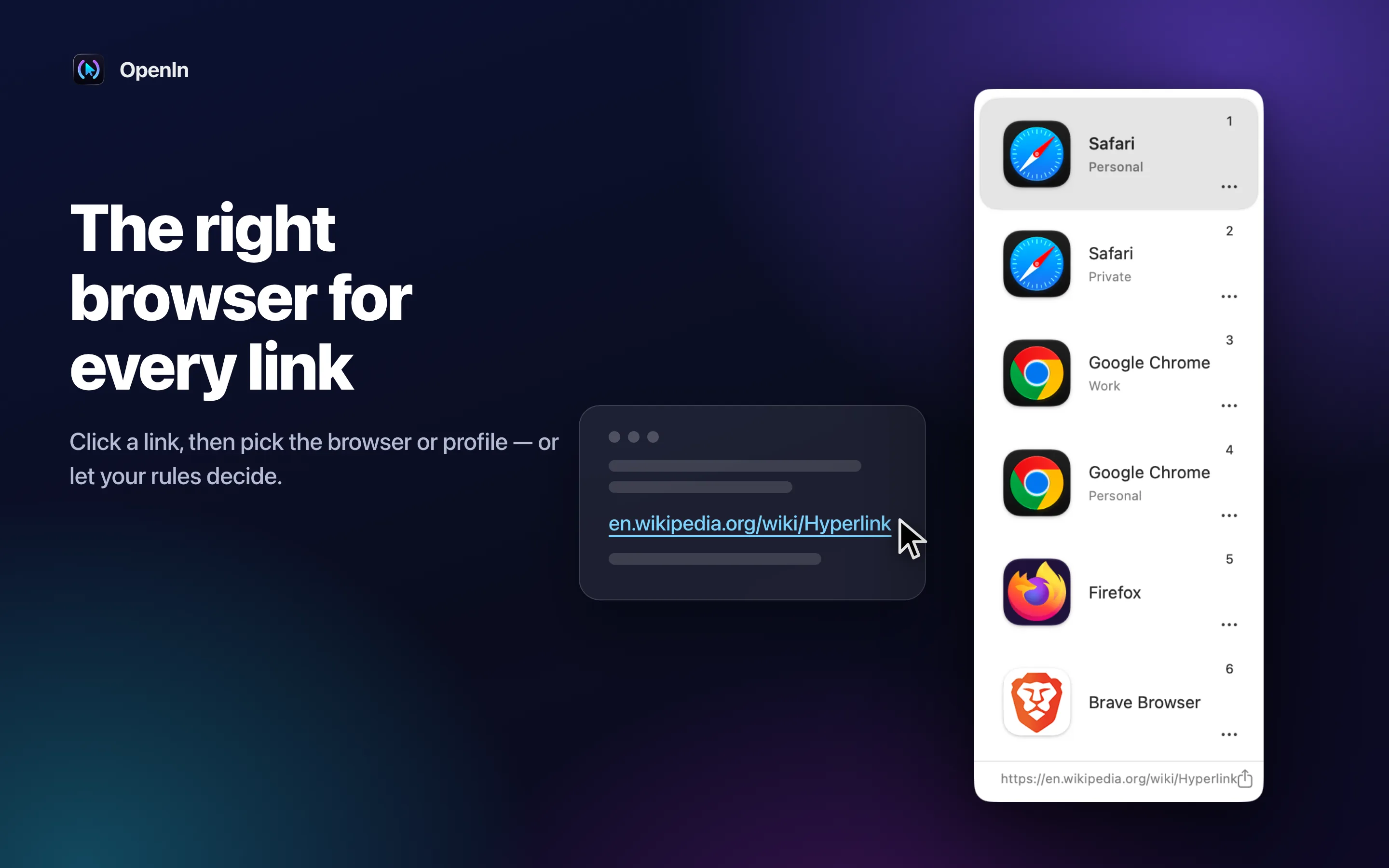 The right browser for every link