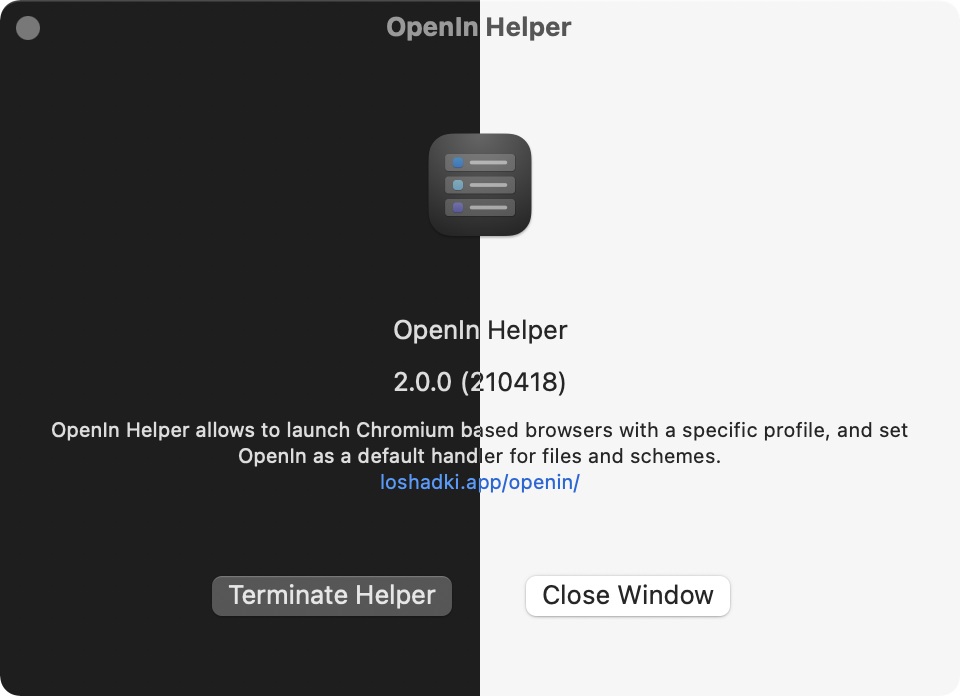 Tiny utility for OpenIn